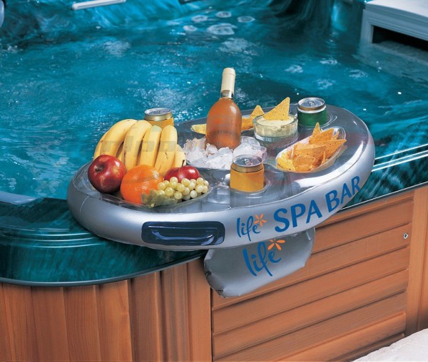 Spa Bar - Aufblasbare Bar für Whirlpools und Swim Spas - grau
