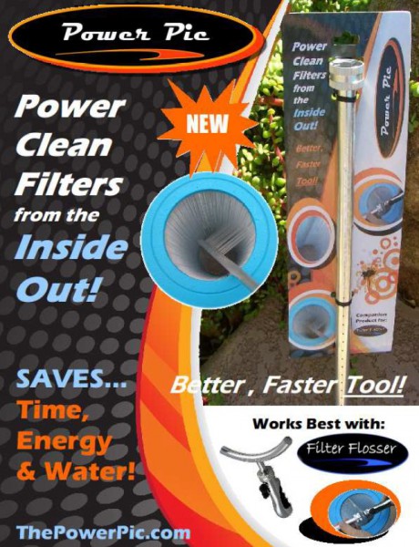 Power-Pic Filter Innen-Reinigungsbrause Filter Flosser