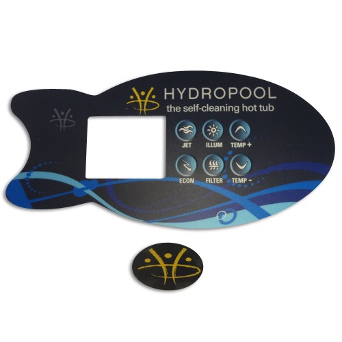 Gecko Whirlpool Display Aufkleber K73 für Hydropool SelfCleaning Gold