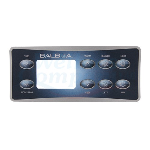 Balboa Whirlpool Display Aufkleber VL801 - 1 Pumpe und Luft und Aux